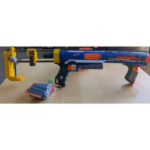 ❄️Nerf Rampage N-Strike Elite Blaster with Drum Slam Fire - Picture 1 of 2
